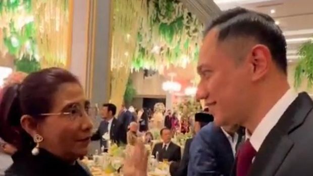 AHY hadiri resepsi pernikahan anak Anies Baswedan