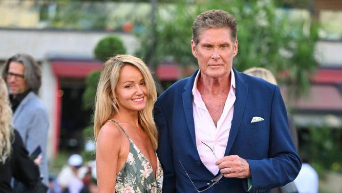 NEW YORK, NY - MARCH 27:  Hayley Roberts Hasselhoff and David Hasselhoff attend the 2019 A+E Upfront at Jazz at Lincoln Center on March 27, 2019 in New York City.  (Photo by Taylor Hill/Getty Images)