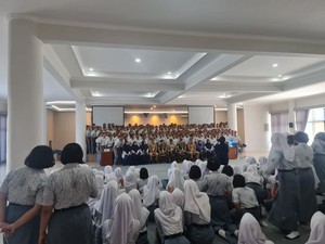 Di SMAT Krida Nusantara, Taruna Akpol Sosialisasi Tes Masuk
