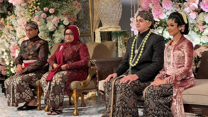 Foto resepsi pernikahan putri Gubernur DKI Jakarta Anies Baswedan di Putri Duyung Cottage, Ancol, Jumat (29/7/2022).