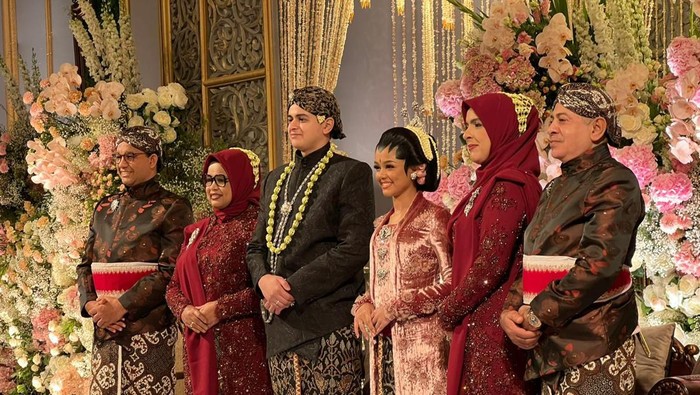 Foto resepsi pernikahan putri Gubernur DKI Jakarta Anies Baswedan di Putri Duyung Cottage, Ancol, Jumat (29/7/2022).