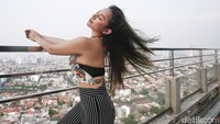 Dapat julukan Pemersatu Bangsa oleh netizen, sebenarnya Ghisela Kell tidak pernah berniat buat terjun ke dunia modeling. (Foto: Grandyos Zafna/detikcom) 