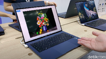 Kemudian ada laptop MateBook X Pro. Ini adalah laptop premium Huawei yang harganya Rp 32.999.000. Foto: Rachmatunnisa