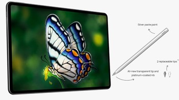 Huawei M-Pencil hadir dengan 4.096 tingkat sensitivitas tekanan dan kemiringan, memungkinkan menulis dan menggambar dengan kendali lebih baik layaknya profesional. Foto: Huawei