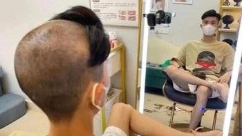 Model rambut apa ya kalau begini?