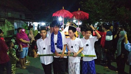 Meriahnya Festival Budaya Loloan Jaman Lame untuk menyambut Tahun Baru Islam 1444 Hijriah di Jembrana, Jumat malam (29/7/2022).