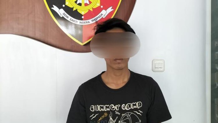 Pelaku saat diamankan