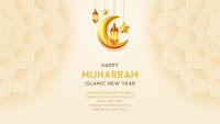 Ucapan satu ini lengkap dengan doa dan harapan di tahun yang baru. Selamat Tahun Baru Islam 1444 H. Foto: Getty Images/iStockphoto/StarLineArts