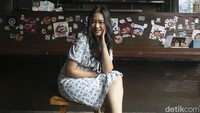 Rebecca Suwignyo mengaku kerap digoda artis pria di media sosial. (Foto: Rifkianto Nugroho/detikcom)  