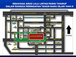Ada Pawai Taaruf Tahun Baru Islam di Lamongan, Polisi Rekayasa Lalin