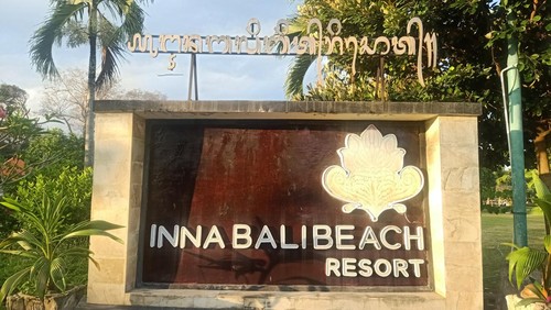 Suasana Inna Bali Beach Resort, di Jalan Hang Tuah Sanur, Denpasar, Bali, Rabu (27/7/2022) lalu.