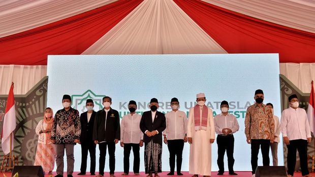 Wapres Ma'ruf Amin dalam acara Kongres Umat Islam untuk Indonesia Lestari