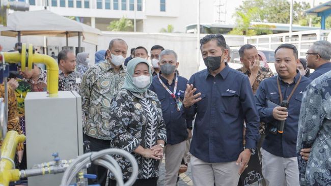 Bupati Sleman, Kustini Sri Purnomo ke Surabaya Didampingi General Manager PGN SOR III Edi Armawiria