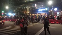 Suasana malam ini di Citayam Fashin Week. Foto: Ahsan/detikcom