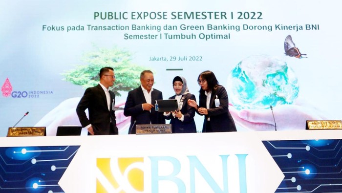 Laba BNI Tembus Rp 8,8 Triliun pada Semester I 2022 PT Bank Negara Indonesia Tbk (BNI) semester I 2022 mencatat laba bersih Rp 8,8 triliun. Angka ini naik 75,1% dibandingkan periode yang sama tahun sebelumnya.