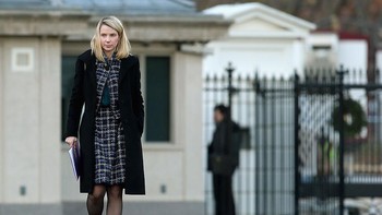 Mayer kemudian menjabat CEO Yahoo sejak Juli 2012. Ia memutuskan menerima tantangan membangkitkan Yahoo setelah malang melintang di Google dengan jabatan terakhir Vice President of Google Search Products and User Experience. Foto: Getty Images