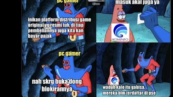 Pemblokiran ini sebagai sanksi kepada mereka, 100 platform digital dengan trafik tertinggi di RI, tetapi tidak mendaftar sebagai PSE Lingkup Privat hingga 29 Juli 2022. Foto: Twitter