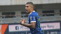 Laga ini juga jadi momentum kembalinya Ciro Alves setelah sempat mengalami cedera patah tulang bahu. (Foto: Wisma Putra/detikJabar)