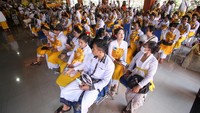 Dalam upacara tersebut diikuti sebanyak 122 umat Hindu.