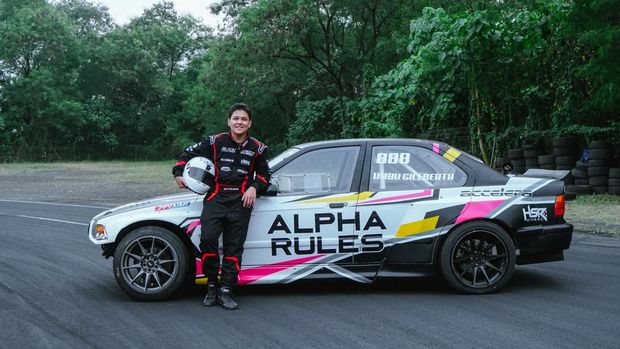 Drifter Umbu Gillberth yang memperkuat Alpha Rules Black Speed Racing Team