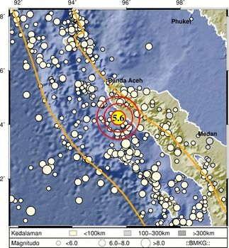 Gempa Aceh (Dok. BMKG)