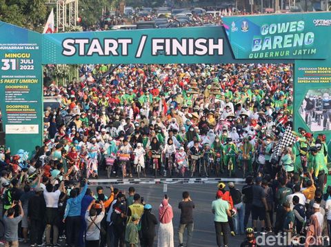 khofifah buka agenda gowes