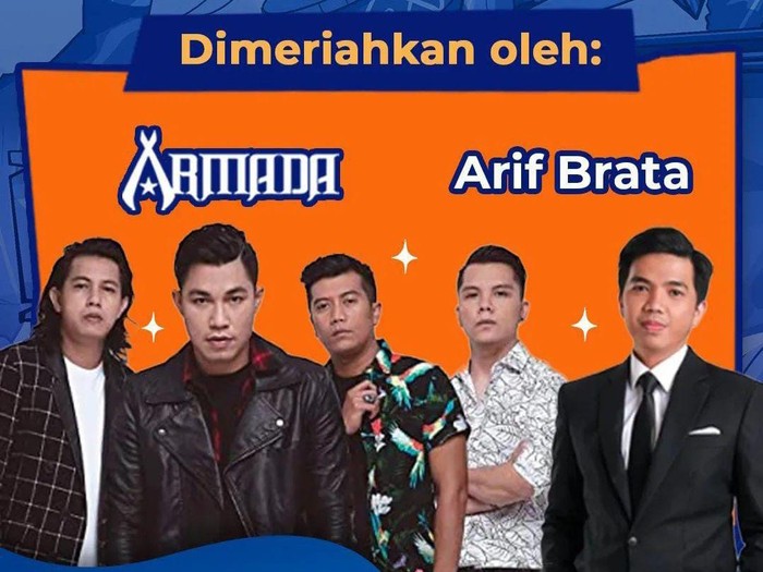 Launching detiksulsel dimeriahkan Armada dan dipandu Arif Brata