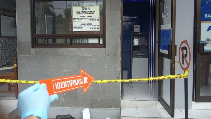 Lokasi ATM di Kulon Progo yang dibobol pada Minggu (31/7/2022).