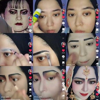 MUA viral di media sosial, buat gaya makeup pengantin tahun 80-an.