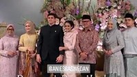 Pada resepsi hari Sabtu, tokoh-tokoh masih berdatangan. Salah satunya adalah Wali Kota Bogor Bima Arya (tangkapan layar Instagram)