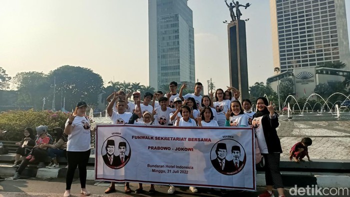 Sekber Prabowo-Jokowi di Bundaran HI pagi ini.