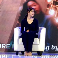 Dalam kesempatan itu, Seol In Ah menceritakan pengalamannya rekaman hingga merilis video klip ‘Pure Love’ bersama Marhen J. Seol In Ah memang memiliki bakat di bidang tarik suara bahkan pernah bercita-cita menjadi penyanyi. Foto: dok. R Chairini Putong/Wolipop