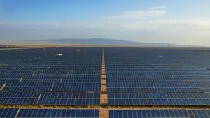 Gurun Gobi yang Ganas Dibikin Ladang Panel Surya, Ini Penampakannya