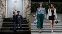 Pada foto ini terlihat artis Gisela Anastasia ikut tampil catwalk Citayam Fashion Week di Dukuh Atas. Menurutnya Citayam Fashion Week memiliki potensi besar jika lebih teroganisir dengan rapi. Foto: Pradita Utama/detikcom