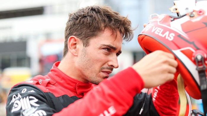 BUDAPEST, HUNGARY - JULY 31: Charles Leclerc of Ferrari and Monaco  during the F1 Grand Prix of Hungary at Hungaroring on July 31, 2022 in Budapest, Hungary. (Photo by Peter J Fox/Getty Images)
