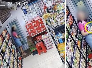 Duh! Wanita Ini Curi Durian dan Langsung Dimakan di Toilet Supermarket