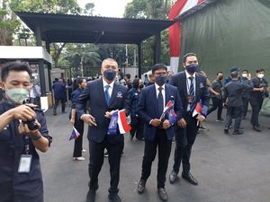 NasDem Tiba di KPU untuk Daftar Pemilu 2024