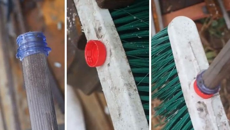Kalian punya sapu yang sudah rusak atau patah?jangan dibuang dulu! ternyata bisa diakalin pakai ujung botol dan tutupnya. Jadi bisa dipakai lagi deh..
