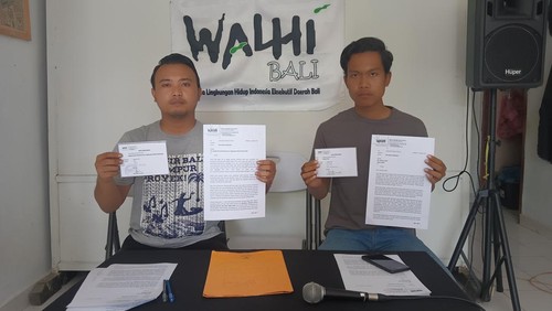 Walhi Bali kembali meminta Gubernur Bali dan Kepala Dinas Kehutanan dan Lingkungan Hidup Provinsi Bali untuk memberikan dokumen pendukung pembangunan tersus LNG.
