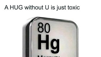 HUG without U is just toxic. Foto: Science Memes via Bored Panda