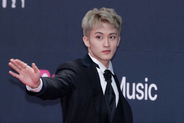 1358455952 PAJU, SOUTH KOREA - DECEMBER 11: Mark of boy band NCT Dream attends the 2021 Mnet Asian Music Awards (MAMA 2021) at Paju on December 11, 2021 in Paju, South Korea. (Photo by Han Myung-Gu/WireImage)
