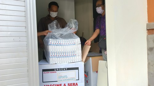 Bali kedatangan vaksin kanker serviks (HPV) sebanyak 41.906 untuk digunakan dalam program Bulan Imunisasi Anak Nasional (BIAN) 2022.