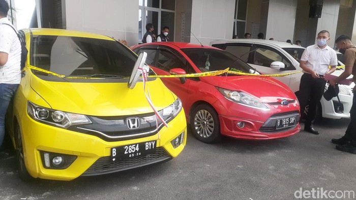 Barang bukti pencurian mobil di Mapolda Jateng, Selasa (2/8/2022).