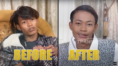 8 Transformasi Bonge Citayam Usai Makeover, Gaya Rambut Baru Bikin Pangling