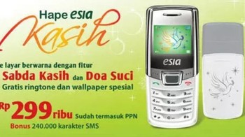 Selain Esia Hidayah, ada juga Esia Kasih. Siapa yang pernah pakai? Coba tulis di kolom komentar, ya. Foto: via Kaskus