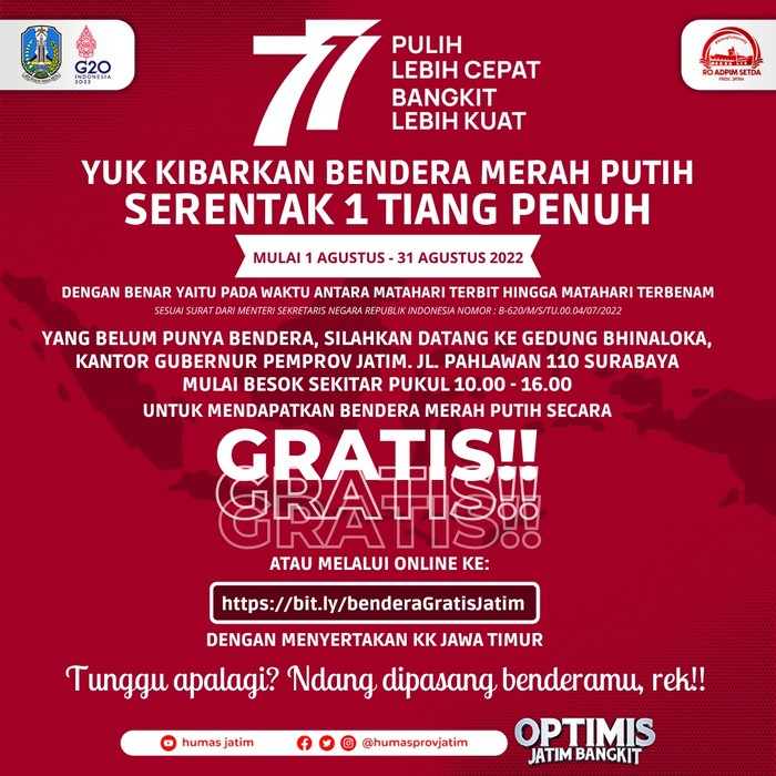 hut ri ke-77 di surabaya