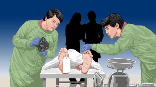 Ilustrasi autopsi ulang jenazah Brigadir J