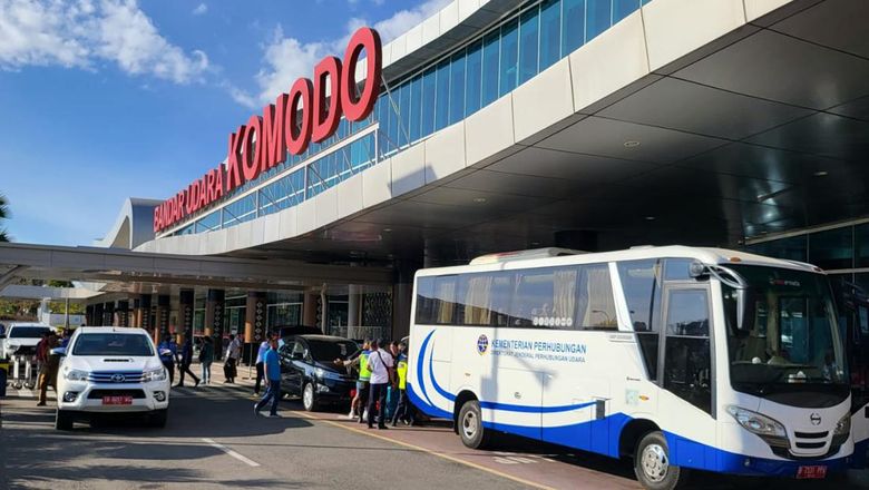Keadaan di Bandara Internasional Komodo Labuan Bajo Keadaan di Bandara Internasional Komodo Labuan Bajo