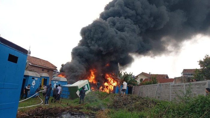 Kebakaran toilet rusunawa Ujungberung