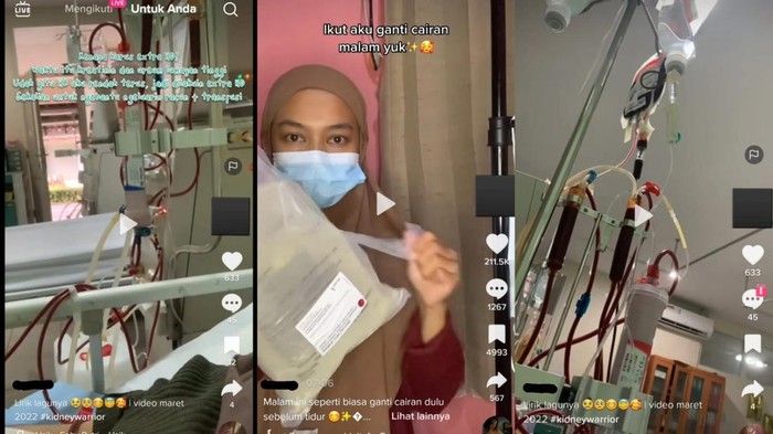 Viral TikTok Viral di TikTok wanita muda idap gagal ginjal kronis.